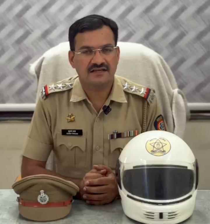 वसमत शहरात हेल्मेट जनजागृतीसाठी भव्य बाईक रॅली; सुरक्षित वाहतुकीसाठी पोलिसांचे आवाहन